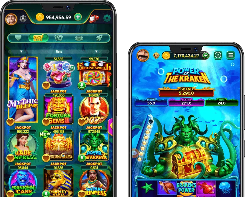 Các biểu tượng trò chơi đa dạng: bóng đá, máy slot, bài poker, cá, gà chọi